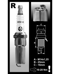 BOUGIE BRISK RACING SILVER RR10S