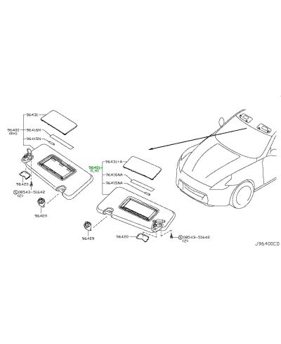 PARE SOLEIL GAUCHE 370Z NISMO LHD NISSAN ...PRIX OK?
