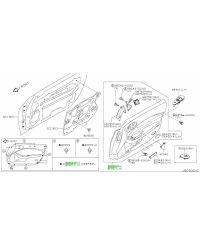 GARNITURE PORTIERE AVANT DROITE 370Z NISMO NISSAN....PRIX OK ?