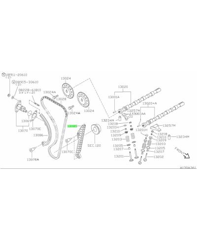 GUIDE TENSION CHAINE DE DISTRIBUTION SR20DET NISSAN 