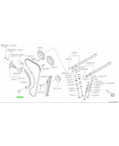 VIS PATIN GUIDE CHAINE DE DISTRIBUTION SR20DET NISSAN