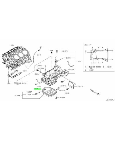 VALVE PRESSION D'HUILE VQ35/VQ37 NISSAN