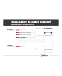 BARRE ANTI RAPPROCHEMENT ARRIERE MITSUBISHI LANCER EVO VII-IX - HARDRACE 