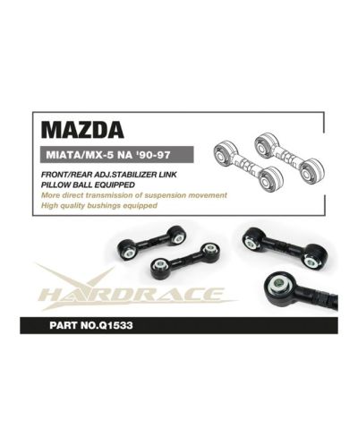 SET BIELLETTES DE BARRE STABILISATRICE MAZDA MX-5 NA - HARDRACE 