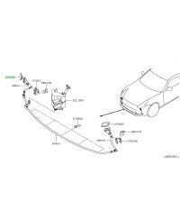 CACHE LAVE PHARE DROIT 370Z NISSAN 