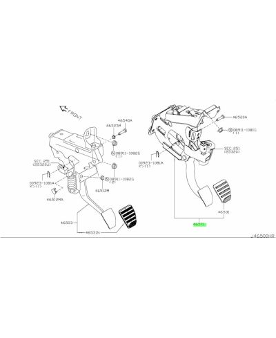 PEDALE FREIN 370Z NISMO LHD NISSAN ....CODE REFERENCE + PRIX OK ?