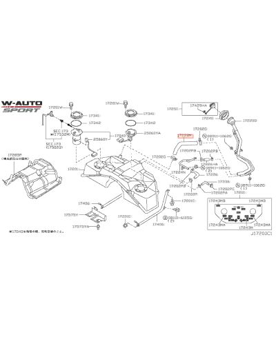 DURITE RESERVOIR 350Z NISSAN
