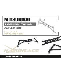 BARRE RENFORT INFERIEURE AVANT MITSUBISHI LANCER EVO X - HARDRACE