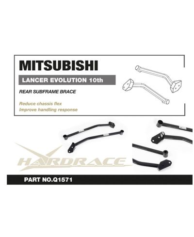 RENFORT SOUS CHASSIS ARRIERE MITSUBISHI LANCER EVO X - HARDRACE