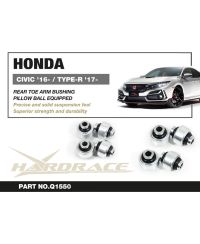 SET SILENT BLOCS DE TIRANTS DE CHASSE ARRIERE HONDA CIVIC (16+), TYPE R (17+) - HARDRACE 