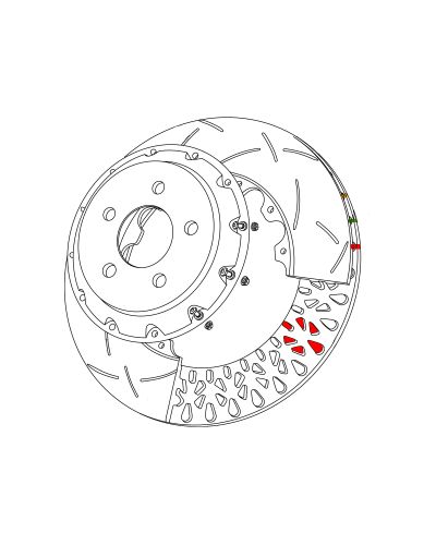 SET DISQUES FREIN AVANT 5000 SERIES XS NISSAN 370Z - DBA 