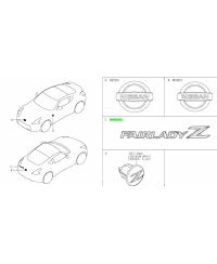 MONOGRAMME FAIRLADY Z 370Z NISSAN