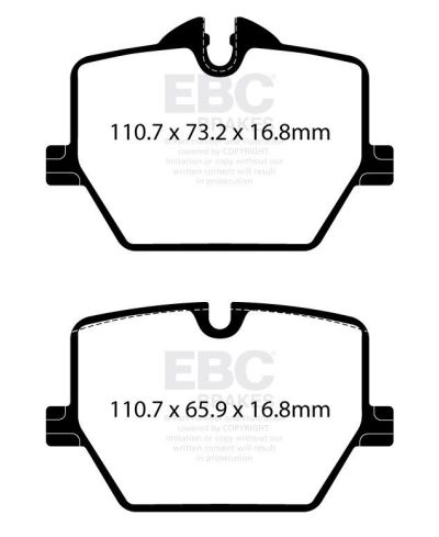 SET PLAQUETTES DE FREIN ARRIERE YELLOWSTUFF TOYOTA SUPRA MKV - EBC