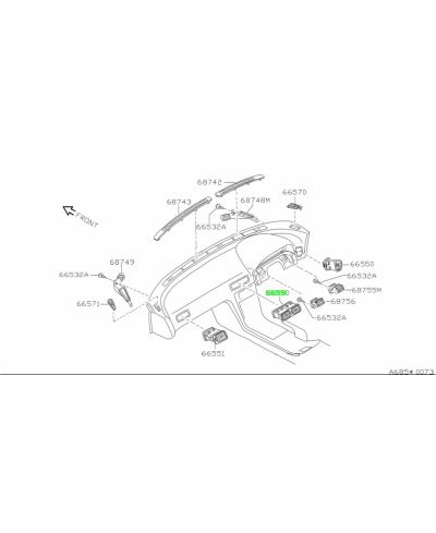 BUSE DE VENTILATION CENTRALE 200SX S13 NISSAN