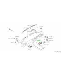 BUSE DE VENTILATION CENTRALE 200SX S13 NISSAN