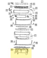 SUPPORT FACADE AVANT DODGE CHALLENGER 2015-2023