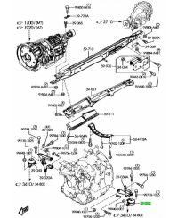 SUPPORT MOTEUR GAUCHE RX8 MAZDA