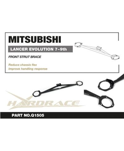 BARRE ANTI RAPPROCHEMENT AVANT MITSUBISHI LANCER EVO VII- IX - HARDRACE