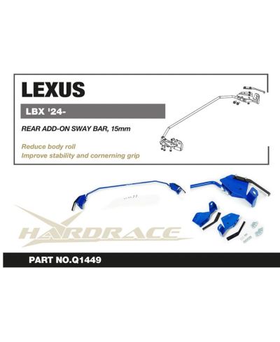 BARRE STABILISATRICE ARRIERE LEXUS LBX - HARDRACE