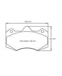 PLAQUETTES ARRIERE RACING RSL29 NISSAN 370Z - PAGID RACING