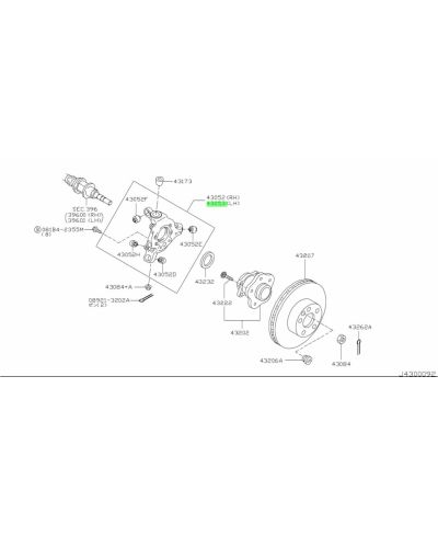 PORTE MOYEU ARRIERE GAUCHE 350Z NISSAN...PRIX OK ?