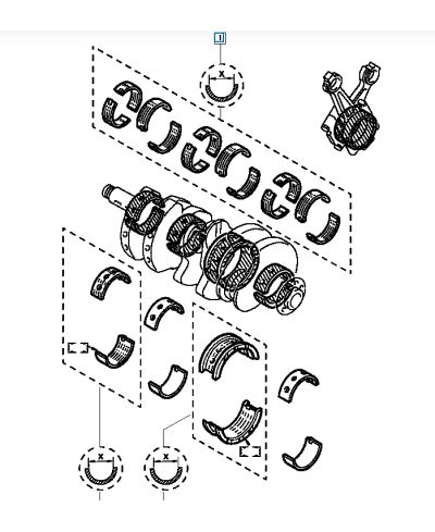 COUSSINET PALIER VILEBREQUIN CLIO RS V6 RENAULT