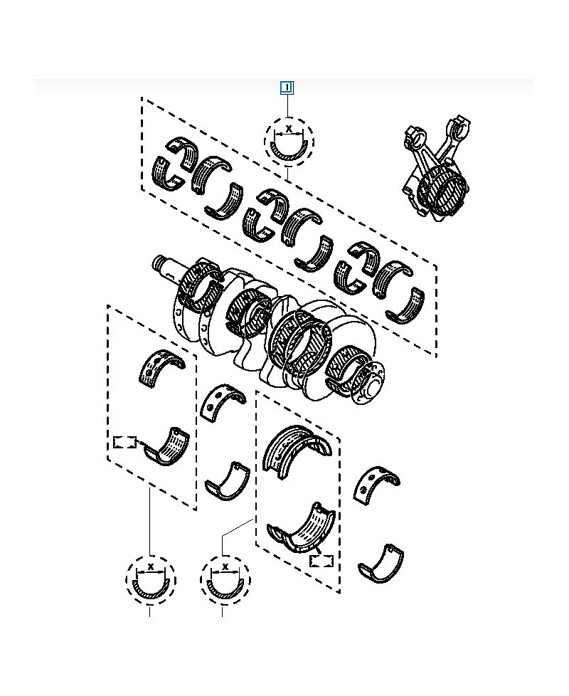 COUSSINET PALIER VILEBREQUIN CLIO RS V6 RENAULT