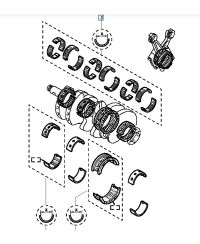COUSSINET PALIER VILEBREQUIN CLIO RS V6 RENAULT