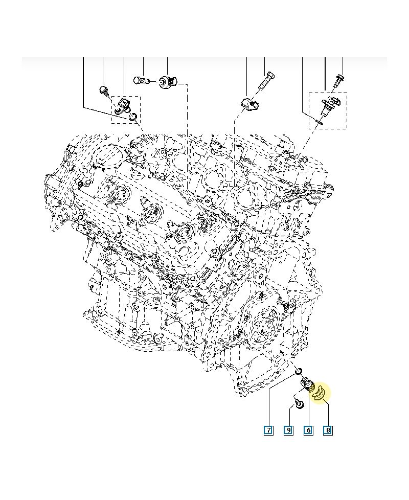 ENTRETOISE CAPTEUR PMH VEL SATIS ET TALISMAN V6 RENAULT