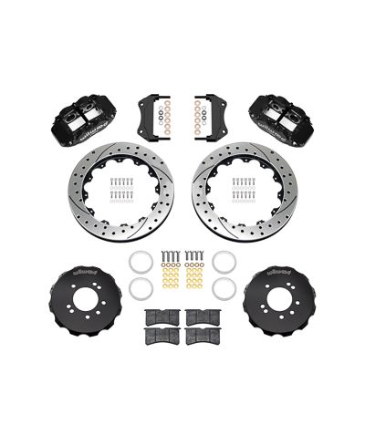KIT GROS FREINS AVANT PERCES & RAINURES SUPERLITE 6 PISTONS NISSAN R32 GTR (89-94), 300ZX - WILWOOD