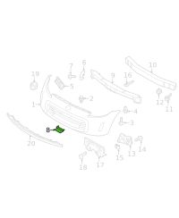 CACHE CROCHET REMORQUAGE PARE CHOC AVANT 370Z NISSAN