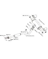 CATBACK SPORT RS EVOLUTION X TOYOTA GR86, SUBARU BRZ FA24 - APEXI