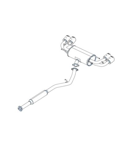 CATBACK SPORT RS EVOLUTION X (4 SORTIES) TOYOTA GR86, SUBARU BRZ FA24 - APEXI