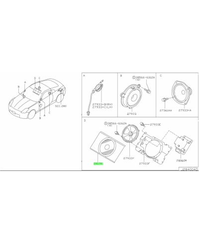 HABILLAGE SUBWOOFER 350Z NISSAN