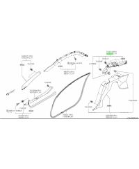 HABILLAGE INTERIEUR CUSTODE ARRIERE GAUCHE 350Z NISSAN 