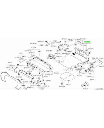 HABILLAGE INTERIEUR DE COFFRE 350Z NISSAN