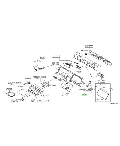 HABILLAGE RANGEMENT ARRIERE 350Z NISSAN
