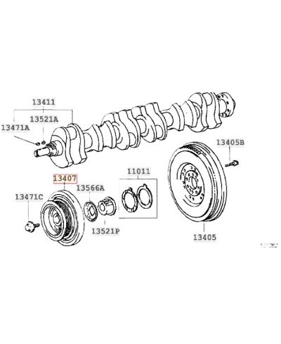 POULIE DAMPER SUPRA 2JZ TOYOTA