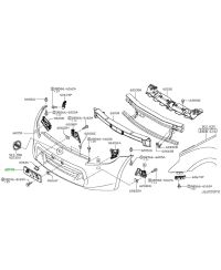 SUPPORT DE PLAQUE 370Z NISSAN