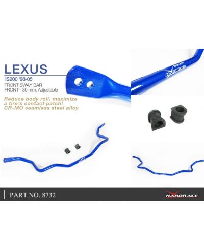 BARRE STABILISATRICE AVANT 30MM LEXUS IS - HARDRACE