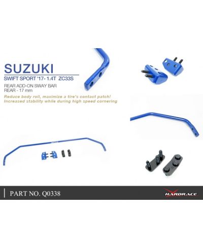 BARRE ANTI RAPPROCHEMENT ARRIERE SUZUKI SWIFT SPORT - HARDRACE
