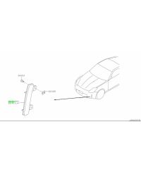 CATADIOPTRES ORIGINE PARE CHOC AVANT 350Z NISSAN