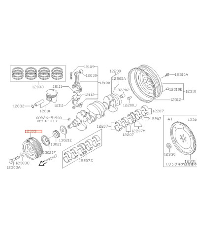 POULIE DAMPER S13 CA18DET NISSAN 