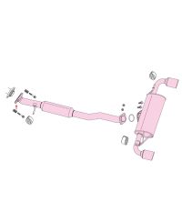 CATBACK AUTHORIZE R TOYOTA YARIS GR MXPA12 FUJITSUBO