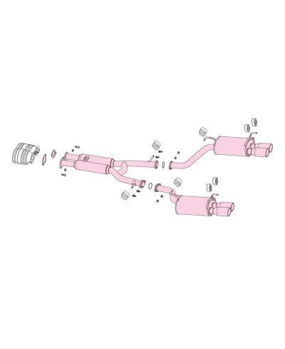 CATBACK LEGALIS R NISSAN 300ZX 2x2 - FUJITSUBO