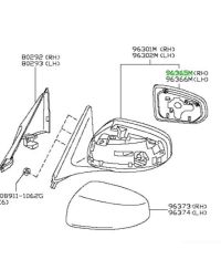 MIROIR RETROVISEUR DROIT 370Z NISSAN