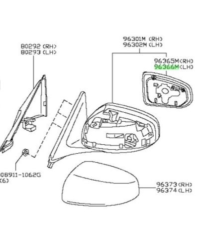 MIROIR RETROVISEUR GAUCHE 370Z NISSAN