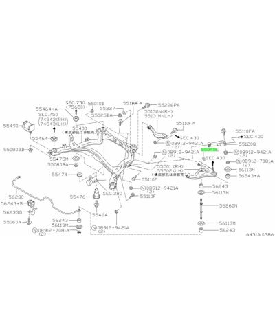 BAGUE DE SUSPENSION ARRIERE S13 S14 Z32 Nissan