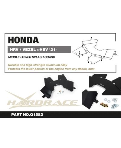 PLAQUE DE PROTECTION SOUS MOTEUR (SKID PLATE)HONDA HR-V - HARDRACE
