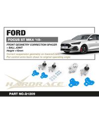 KIT ROTULES AVANT + CALES DE GEOMETRIE FORD FOCUS - HARDRACE